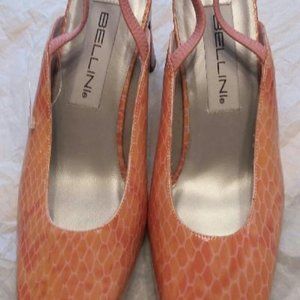 JUST REDUCED!!!!  Bellini Pink Sling Backs